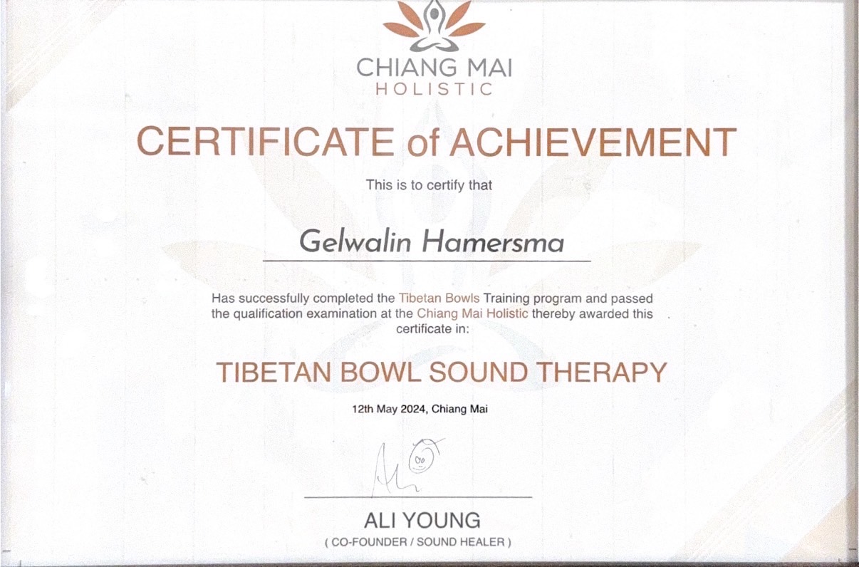 ใบรับรองการรักษาด้วยขันทิเบต